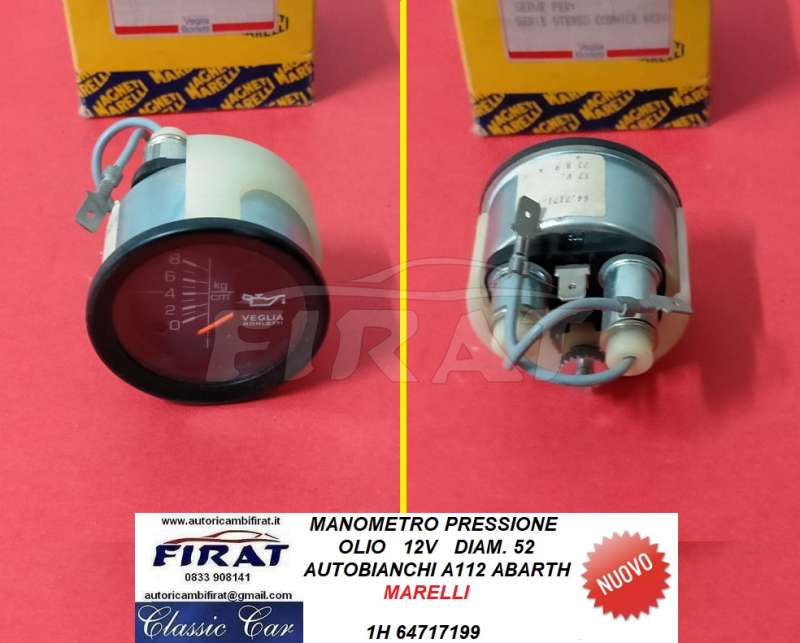 MANOMETRO PRESSIONE OLIO A112 ABARTH (64717199)